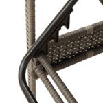 vidaXL Záhradné ležadlo s vankúšmi sivé 63x200x81 cm polyratan – Obrázok 8