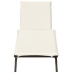 vidaXL Ležadlo s vankúšom hnedé polyratan – Obrázok 4