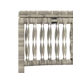 vidaXL Záhradné ležadlá 2 ks so stolíkom svetlosivé polyratan – Obrázok 10