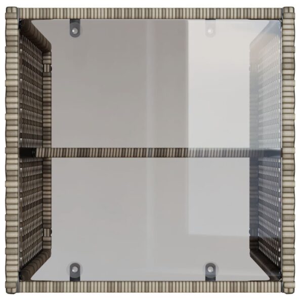 vidaXL 4-dielna záhradná sedacia súprava a vankúše polyratan sivá – Obrázok 7