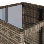 vidaXL 4-dielna záhradná sedacia súprava a vankúše polyratan sivá – Obrázok 9