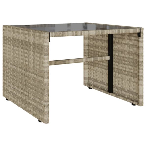 vidaXL 4-dielna záhradná sedacia súprava a vankúše svetlosivá – Obrázok 6