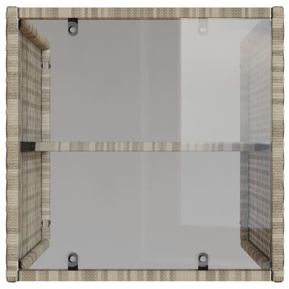 vidaXL 4-dielna záhradná sedacia súprava a vankúše svetlosivá – Obrázok 7