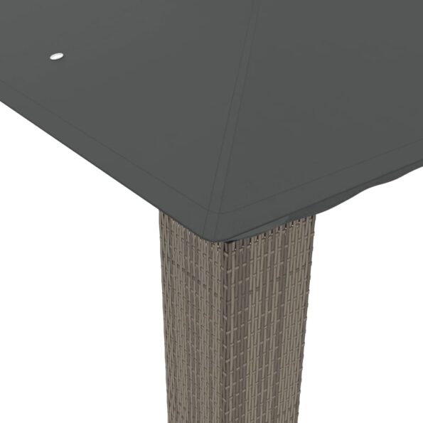 vidaXL Altánok s dvojitou strechou antracitový 2,94x2,94 m oceľ – Obrázok 6