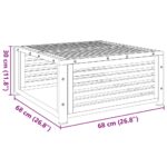 vidaXL Záhradný stôl 68x68x30 cm masívna akácia – Obrázok 8