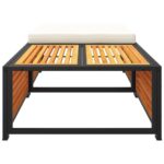 vidaXL Záhradný stôl s taburetkou akáciový masív – Obrázok 6