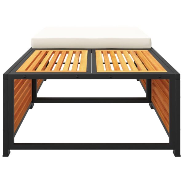 vidaXL Záhradný stôl s taburetkou akáciový masív – Obrázok 6