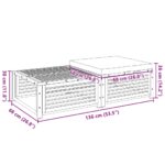 vidaXL Záhradný stôl s taburetkou akáciový masív – Obrázok 9