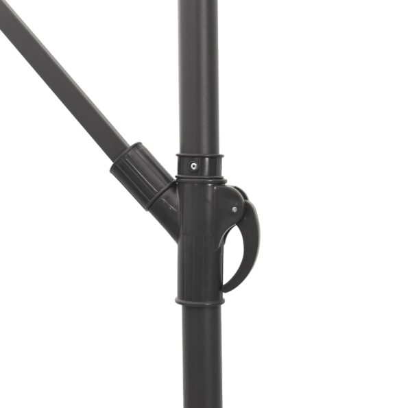 vidaXL Záhradný slnečník s oceľovou tyčou zelený 246x246x230 cm – Obrázok 10