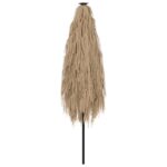 vidaXL Záhradný slnečník s oceľovou tyčou hnedý 248x248x248 cm – Obrázok 6