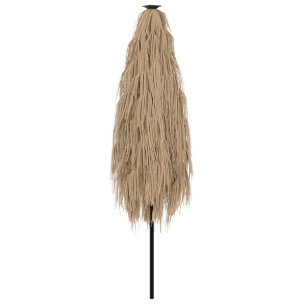 vidaXL Záhradný slnečník s oceľovou tyčou hnedý 248x248x248 cm – Obrázok 6