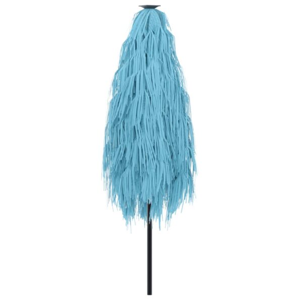 vidaXL Záhradný slnečník s oceľovou tyčou modrý 223x223x213 cm – Obrázok 6