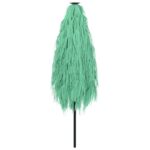 vidaXL Záhradný slnečník s oceľovou tyčou zelený 223x223x213 cm – Obrázok 6