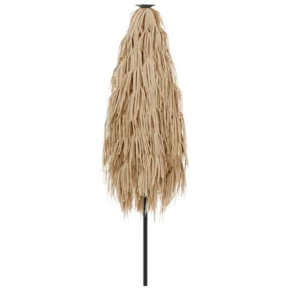 vidaXL Záhradný slnečník s oceľovou tyčou hnedý 268x268x226 cm – Obrázok 6