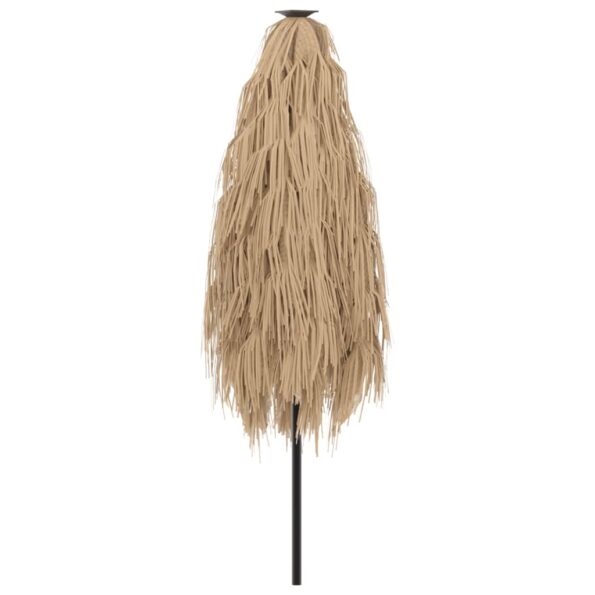 vidaXL Záhradný slnečník s LED a oceľovou tyčou hnedý 223x223x231 cm – Obrázok 7