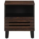 vidaXL Nočné stolíky 2 ks 40x34x46 cm masívne mangovníkové drevo – Obrázok 3