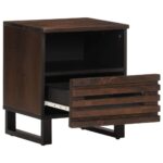 vidaXL Nočné stolíky 2 ks 40x34x46 cm masívne mangovníkové drevo – Obrázok 4