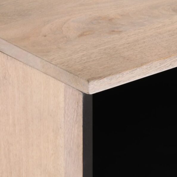 vidaXL TV skrinka 100x34x46 cm, mangový masív – Obrázok 7