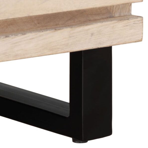 vidaXL TV skrinka 100x34x46 cm, mangový masív – Obrázok 7