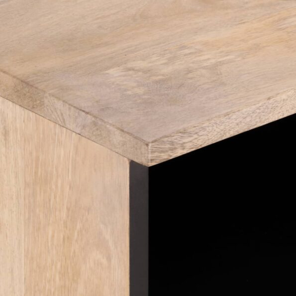 vidaXL TV skrinka 100x34x46 cm, mangový masív – Obrázok 9