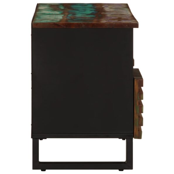 vidaXL TV skrinka 100x34x46 cm, akáciový masív – Obrázok 4