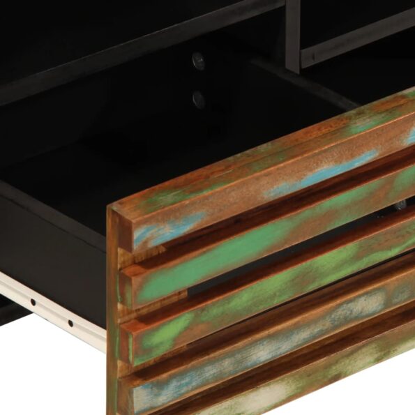 vidaXL TV skrinka 100x34x46 cm, akáciový masív – Obrázok 6