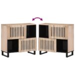 vidaXL Komoda 80x34x75 cm mangovníkový masív – Obrázok 6