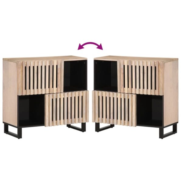 vidaXL Komoda 80x34x75 cm mangovníkový masív – Obrázok 6