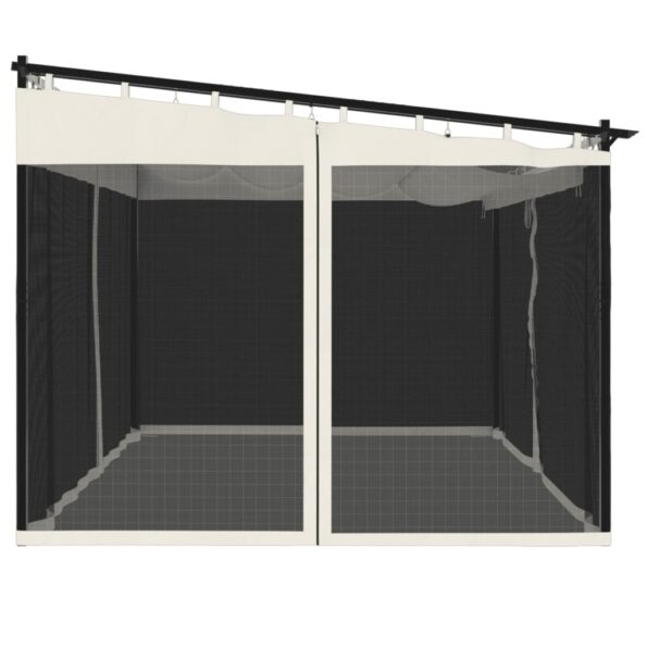 VXL8721012490499_g_en_hd_3.jpg vidaXL Altánok so sieťovými stenami krémový 4x3 m oceľ – Obrázok 5
