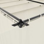 vidaXL Altánok so závesmi krémový 6x3 m oceľ – Obrázok 7