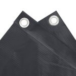 vidaXL Balkónová zástena, antracitová 400x75 cm, PVC – Obrázok 4