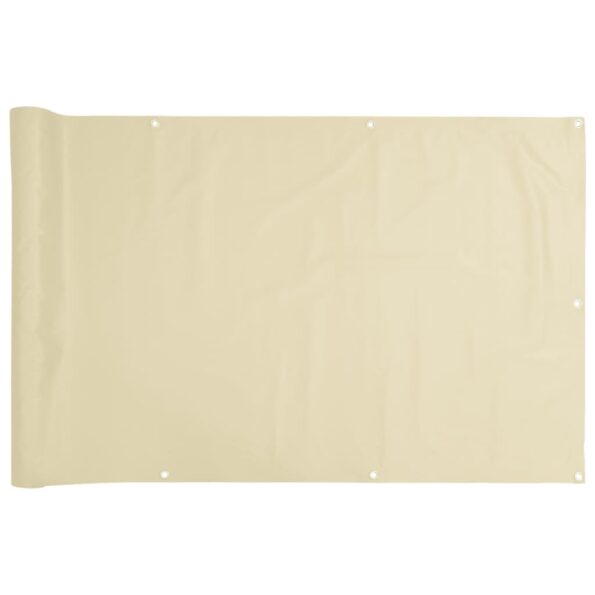 vidaXL Záhradná tieniaca fólia krémová 300x75 m PVC – Obrázok 2