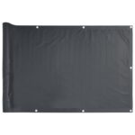 vidaXL Balkónová zástena, antracitová 600x120 cm, PVC – Obrázok 2