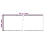 vidaXL Balkónová zástena, antracitová 600x120 cm, PVC – Obrázok 6