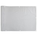 vidaXL Balkónová zástena, sivá 400x120 cm, PVC – Obrázok 2