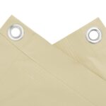 vidaXL Balkónová zástena, krémová 600x120 cm, PVC – Obrázok 4