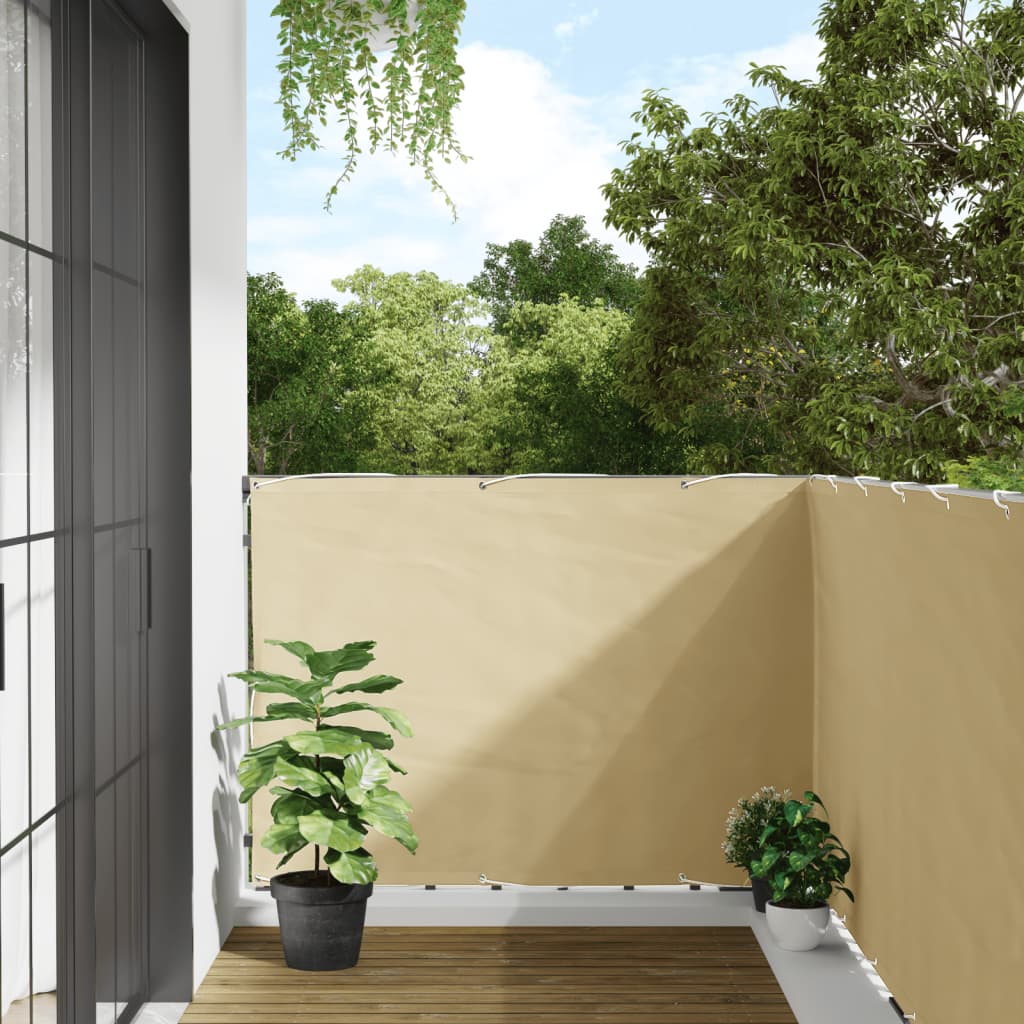 VXL8721012878518_m_en_hd_1.jpg vidaXL Balkónová zástena, krémová 600x120 cm, PVC – Obrázok 1