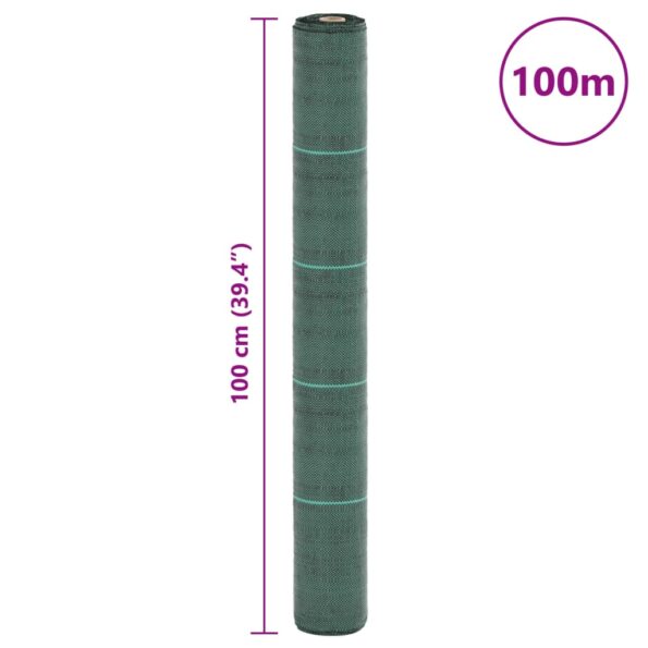 vidaXL Membrána proti burine zelená 1x100 m PP – Obrázok 8