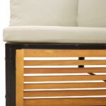 vidaXL 9-dielna záhradná sedacia súprava s vankúšmi akáciový masív – Obrázok 9