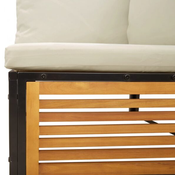 vidaXL 9-dielna záhradná sedacia súprava s vankúšmi akáciový masív – Obrázok 9