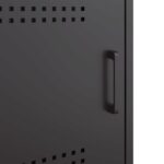 vidaXL Nočné stolíky 2 ks čierne 36x39x50,5cm oceľ – Obrázok 10