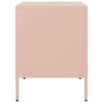 vidaXL Nočné stolíky 2 ks ružové 36x39x50,5 cm oceľ – Obrázok 7