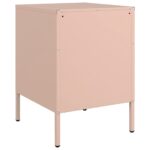 vidaXL Nočné stolíky 2 ks ružové 36x39x50,5 cm oceľ – Obrázok 8
