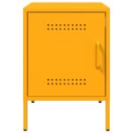 vidaXL Nočné stolíky 2 ks horčicovožlté 36x39x50,5 cm oceľ – Obrázok 6