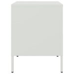 vidaXL Nočné stolíky 2 ks biele 36x39x50,5 cm oceľ – Obrázok 7