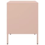 vidaXL Nočné stolíky 2 ks ružové 36x39x50,5 cm oceľ – Obrázok 7