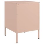vidaXL Nočné stolíky 2 ks ružové 36x39x50,5 cm oceľ – Obrázok 8