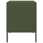 vidaXL Nočné stolíky 2 ks olivovozelené 36x39x50,5 cm oceľ – Obrázok 7