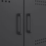 vidaXL TV skrinky 2 ks čierne 68x39x50,5 cm oceľ – Obrázok 12