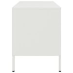 vidaXL TV skrinka biela 68x39x50,5 cm oceľ – Obrázok 7